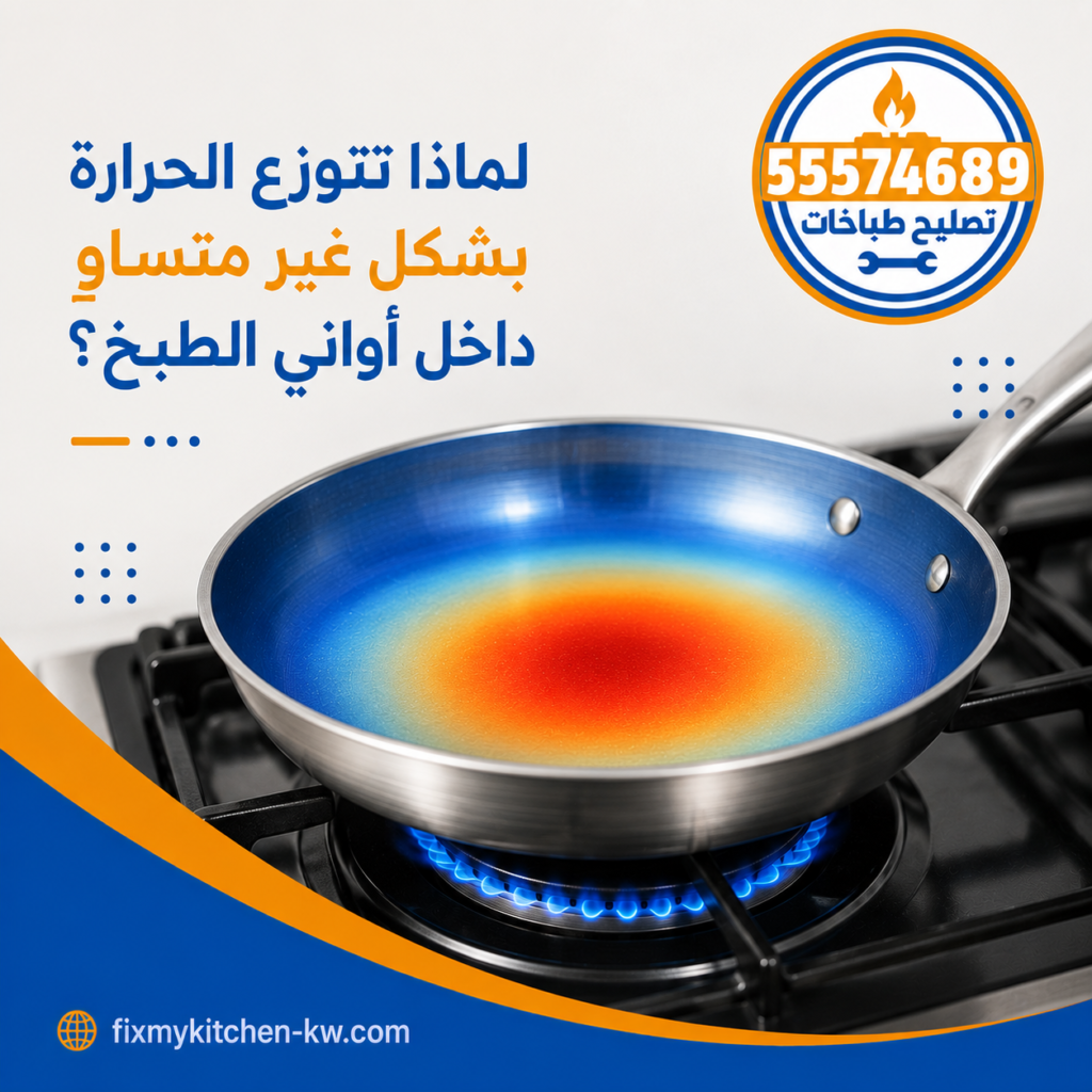 توزيع الحرارة في أواني الطبخ